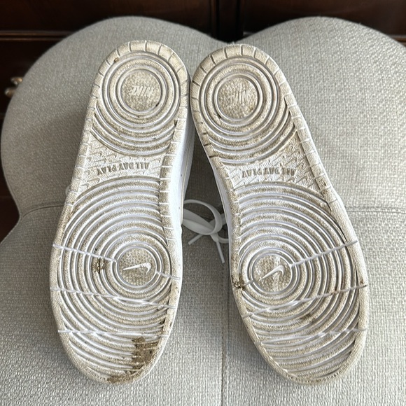 🏃🏻‍♂️ Nike Court Borough Low Recraft 5.5 big kid white tennis shoes sneakers - Picture 12 of 12